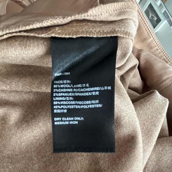 Lafayette 148 caramel color cropped wool pants, sz 16 - Picture 3 of 5